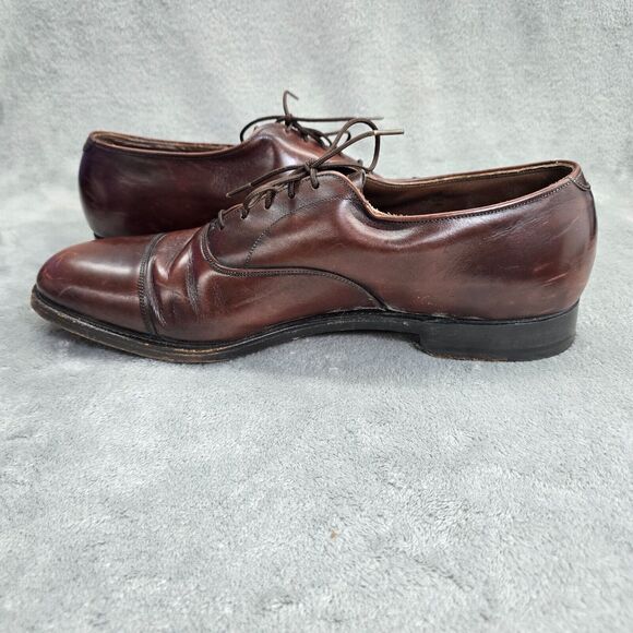 Cordwainer Wright Men's Arch Preserver Shoes Brown Oxford Leather SIze 11 - Picture 1 of 13